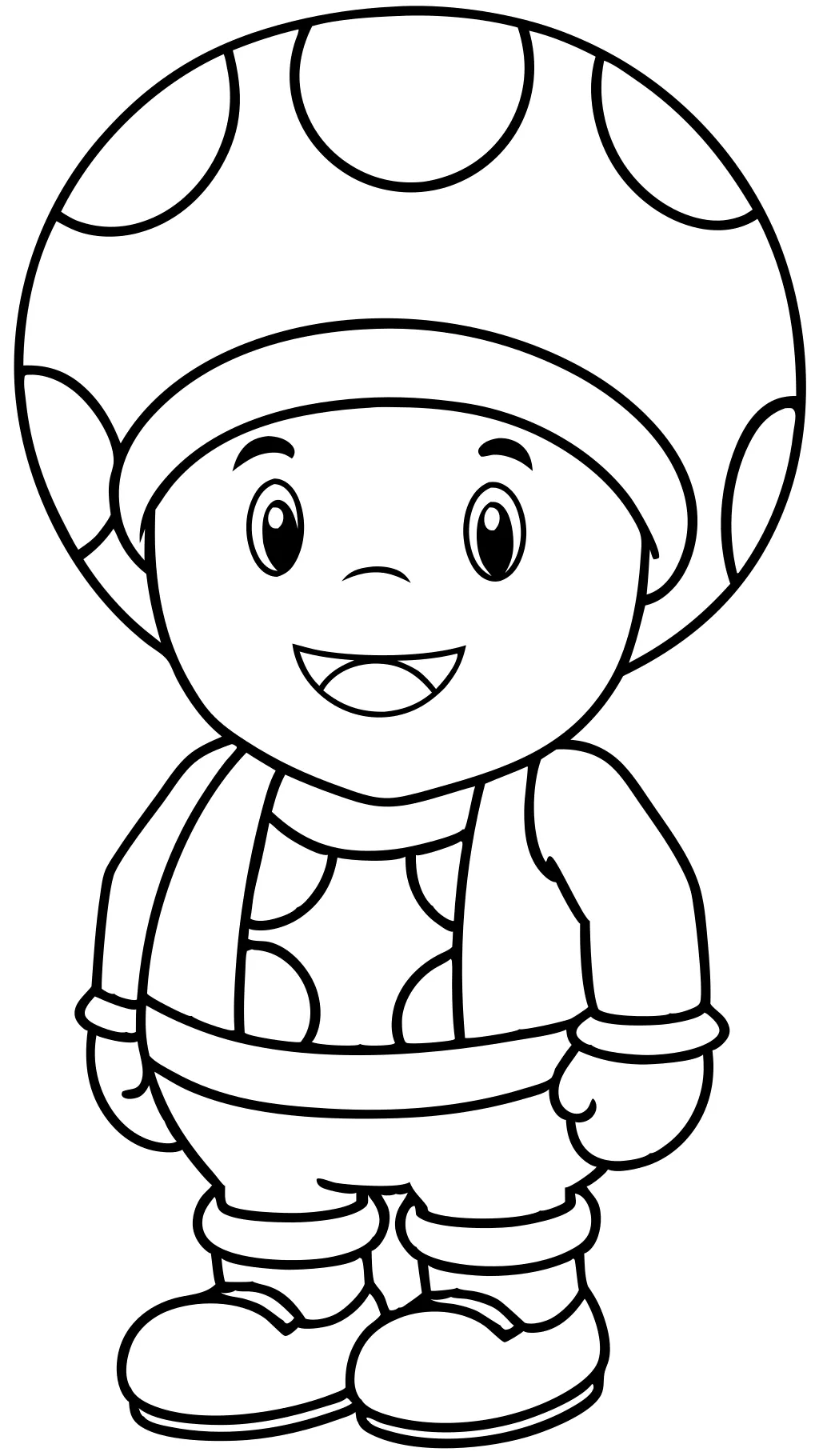 toad mario coloring page